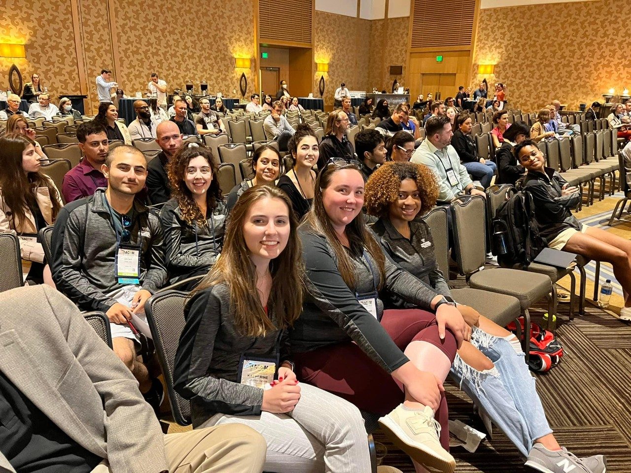 The HNFE support gallery at the ACSM student bowl!