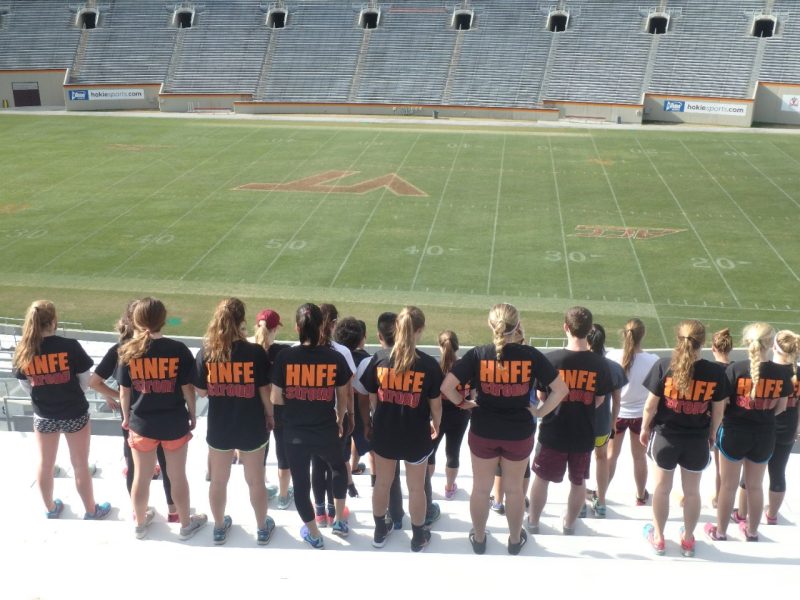 HNFE first year students climb the steps at Lane each week.
