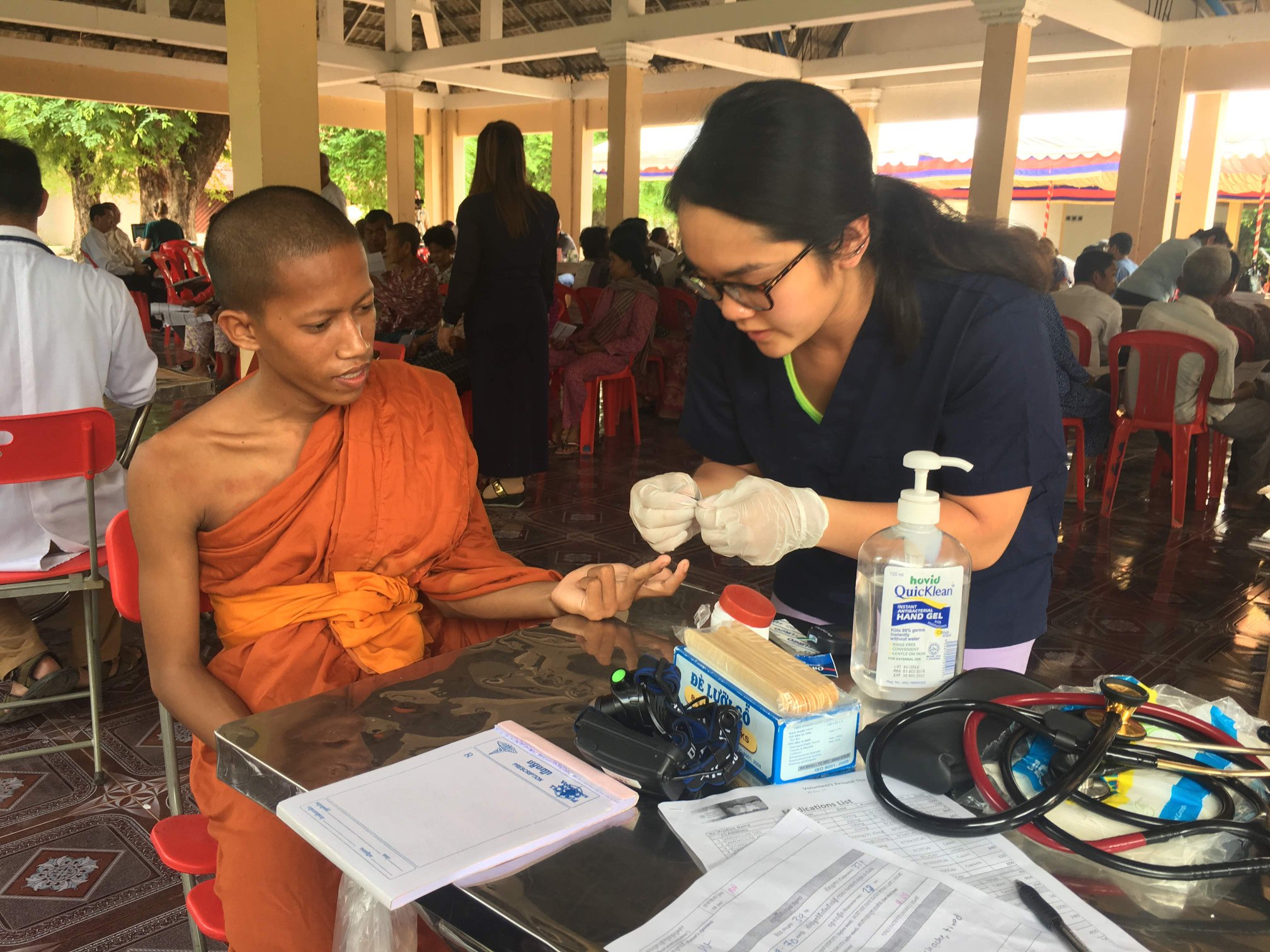 Erin Le on a mission trip
